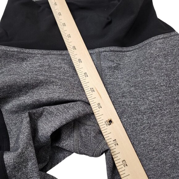 Lululemon Womens On Your Mark Crop Leggings 4 Heathered Gray Black Athleisure - Picture 13 of 14